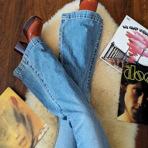 ROLLA'S Salty Blue Denim Eastcoast Flares in Organic Cotton